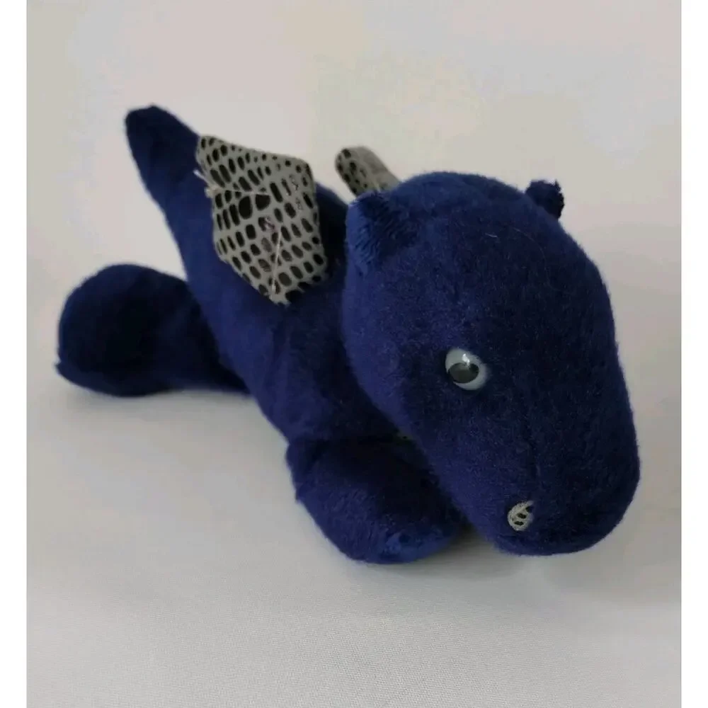 2020 Aurora Dragon Plush Toy Blue Sapphire Stuffed Animal Bean Bag 10